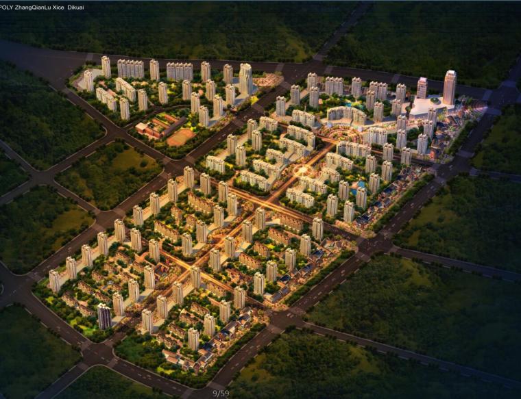 【辽宁】某城市知名地产建筑方案文本设计（59页）-总鸟瞰图