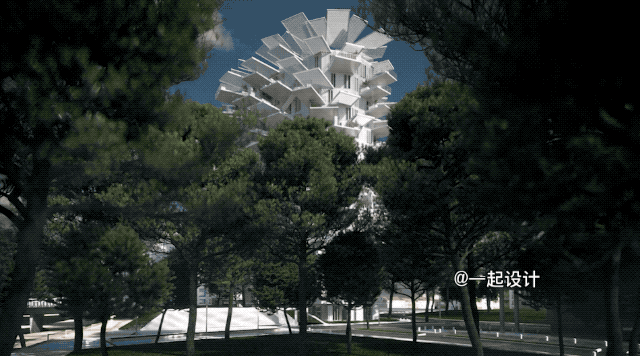 复式的公寓楼资料下载-藤本壮介的“白树”公寓楼建成了，每户都有“空中花园”