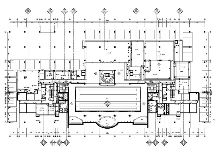 [天津]某大型现代豪奢会所内部装修全套施工图-二层