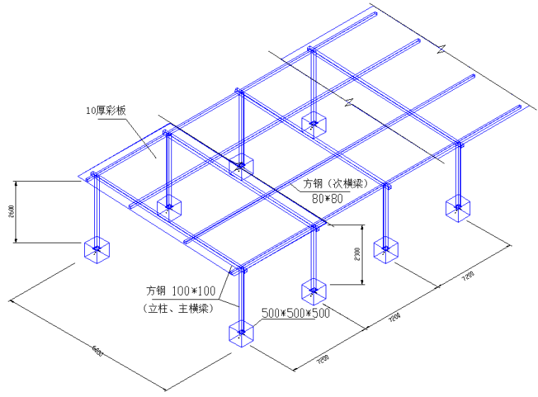 框架结构博物馆工程投标施工组织设计（660页，图文结合）-钢筋及木工加工棚做法详图