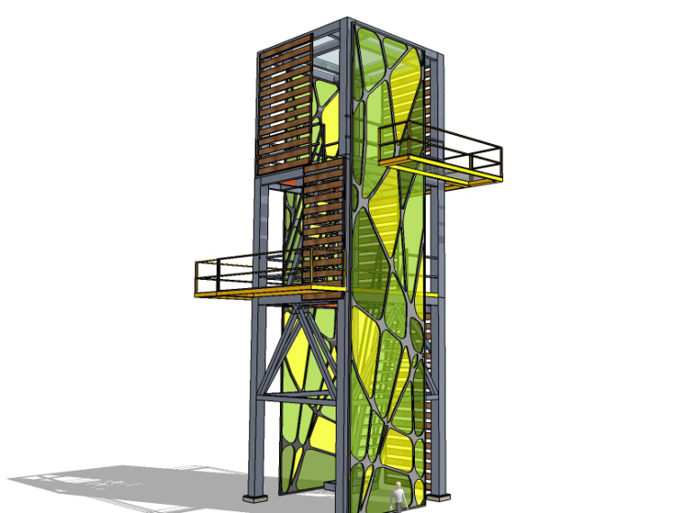 矮塔斜拉桥建模资料下载-精选景观塔su模型（10套）