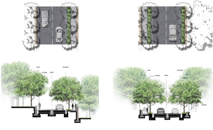 [浙江]龙泉青瓷小镇城市设计（生态）-青瓷小镇城市设计——道路景观设计