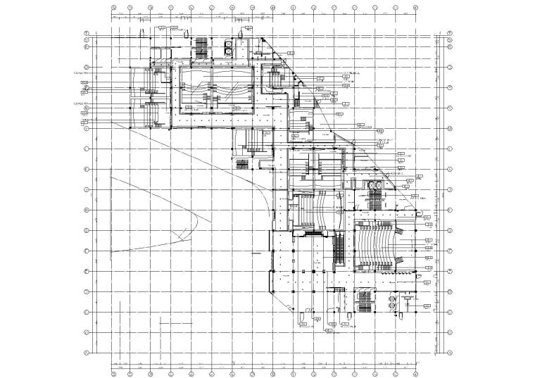 [台州]BONA博纳国际影城台州店室内设计方案+装修施工图+水暖电施工图-F3地面铺装图