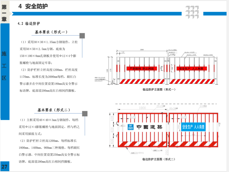 中建集团施工现场标准化手册-99页-临边防护