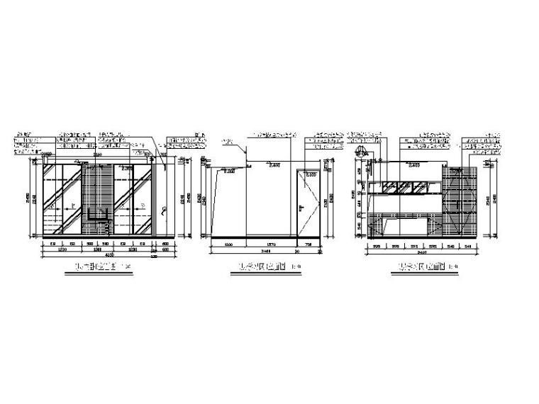 现代风格复式单身公寓CAD施工图（含效果图）立面图