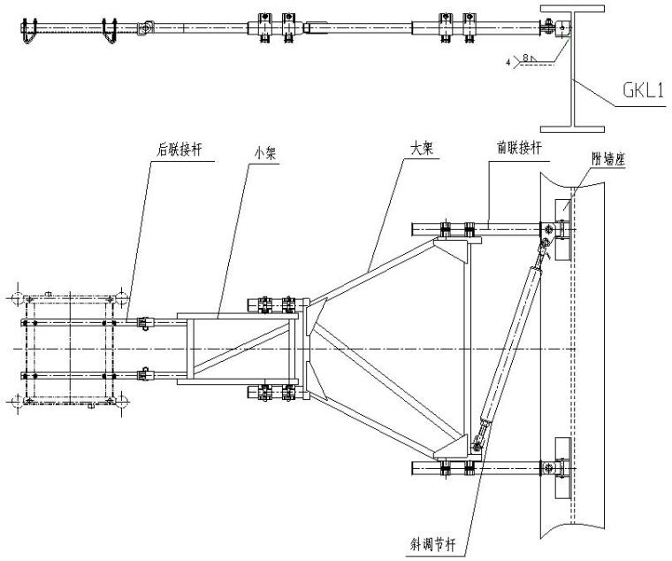 [天津]双子塔北座、南座项目施工升降机安拆方案（建筑物外侧）-第39～43道附着