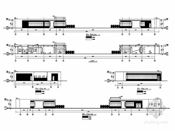 不锈钢大门门柱资料下载-体育中心东西北大门结构施工图（含建筑图）