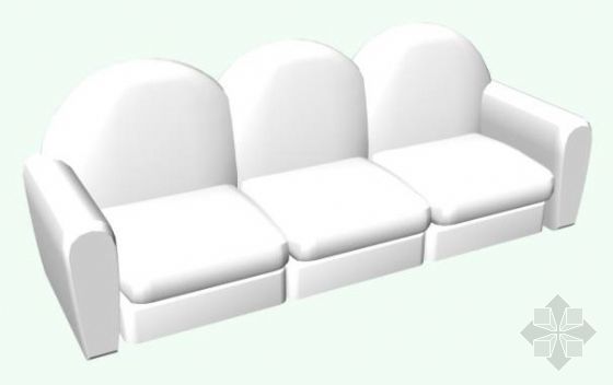 住宅原始建筑CAD资料下载-沙发原始模型13