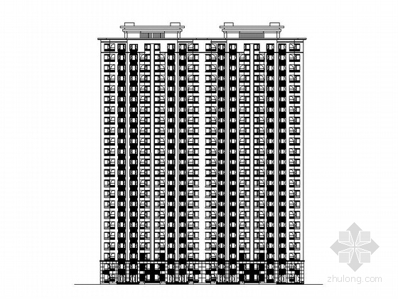 板式外立面资料下载-[河北]现代板式高层住宅楼建筑施工图（知名设计院）