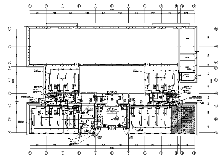 办公楼机电设计施工图资料下载-水泥墙工业风格办公楼研发楼设计施工图（附效果图）