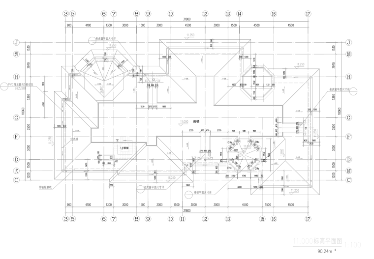 3层独栋欧式风格别墅建筑设计（包含CAD）-屏幕快照 2019-01-07 下午4.04.29