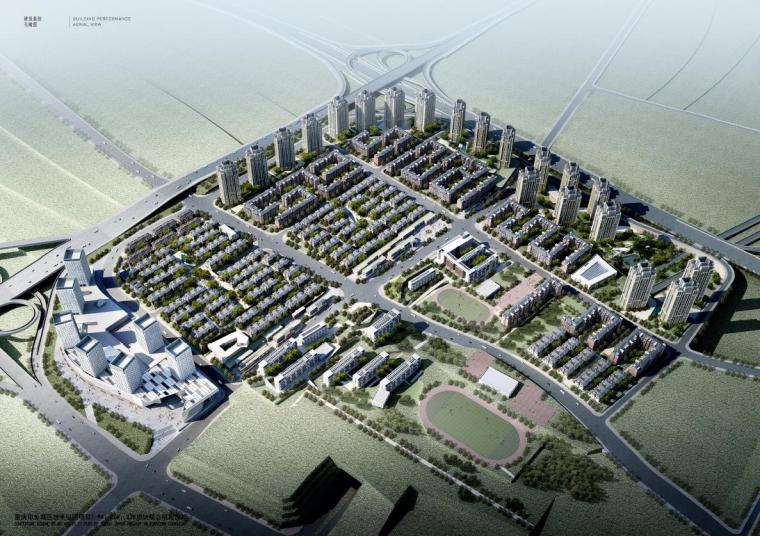 artdeco商业模型资料下载-[重庆]高层现代Artdeco风格住宅区方案（含别墅、洋房、商业）