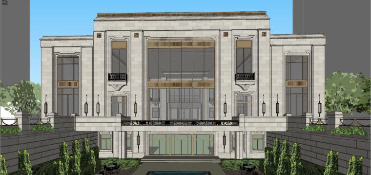万国城新古典风格售楼处示范区居住模型设计（2018年）-W 9