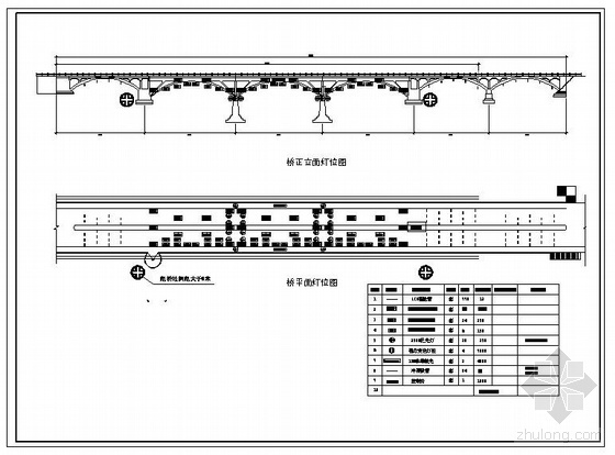 迎亚运跨珠江桥体照明资料下载-桥电气照明图