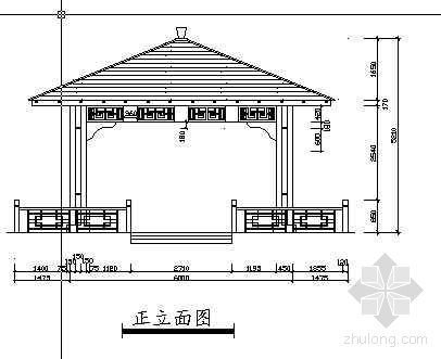 中式亭子节点大样图资料下载-某6米跨亭子大样图