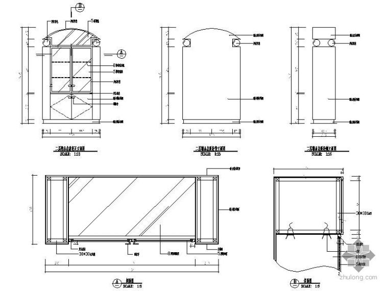 展示柜cad图纸立面资料下载-精品店展示柜
