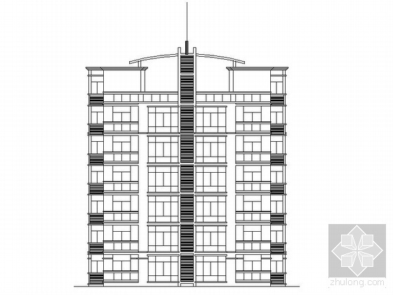 建筑施工套图cad资料下载-某七层住宅楼建筑施工套图