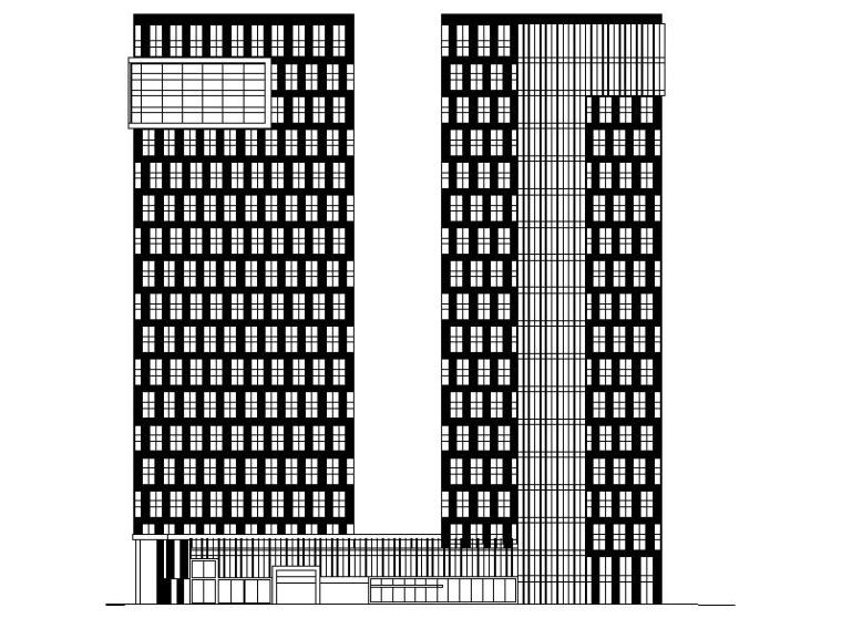 建筑公寓施工图设计资料下载-[四川]超高层知名产业公寓式酒店建筑施工图