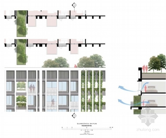 [广东]大型住宅区规划及单体设计方案文本（新加坡知名建筑事务所）-住宅区分析图
