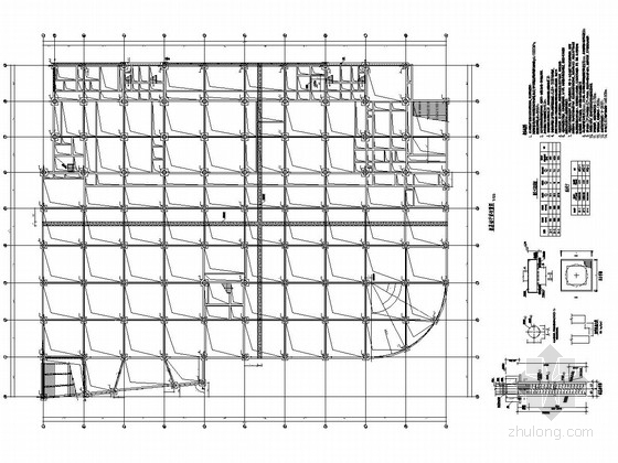 3层食堂CAD资料下载-[贵州]局部四层框架结构学生食堂结构施工图
