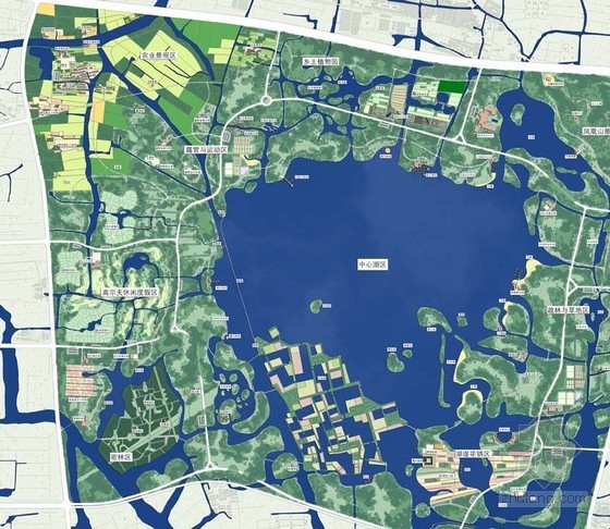 城市滨水景观规划资料下载-旅游开发区滨水景观规划