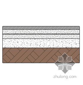 cad地面石板资料下载-混凝土地面-碎拼石板面层（有防水层） 142mm