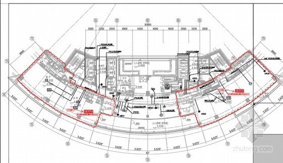 [河北]国际知名五星级酒店弱电点位平面图-23层弱电平面 