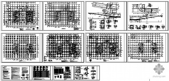 地下室集水坑钢筋配筋大样资料下载-武汉某地下室部分结构图