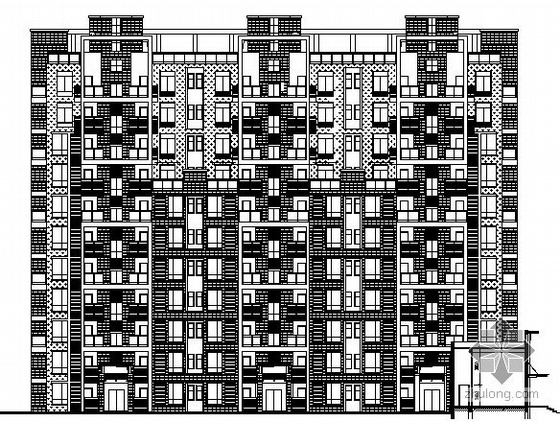 四层楼建筑商铺施工图资料下载-[武汉]某十一层商业住宅楼建筑施工图