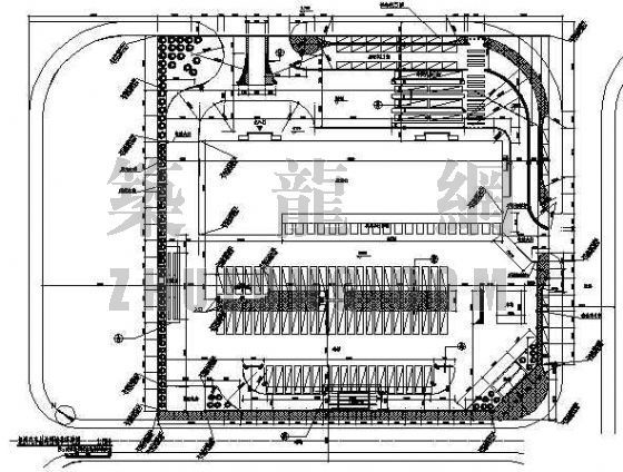 长途客运站建筑设计资料下载-某长途客运站平面图