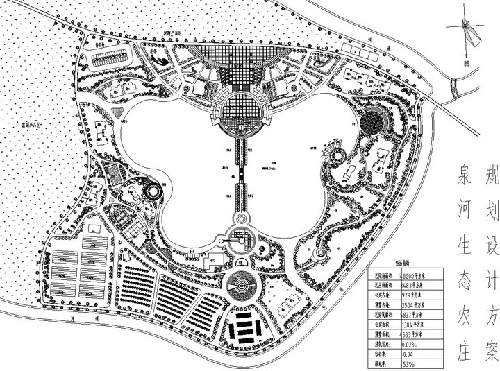 华侨城生态广场平面图资料下载-19套农业度假生态景观规划CAD平面图