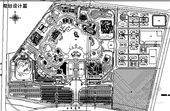 大型广场公园设计施工图资料下载-某市大型娱乐主题公园的规划施工图