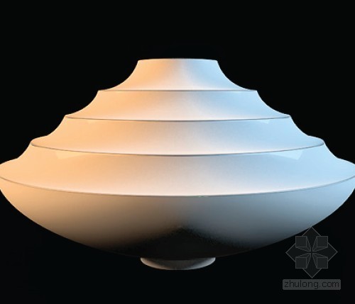 3DMAX圆形座椅模型资料下载-现代白色装饰瓶3DMAX模型