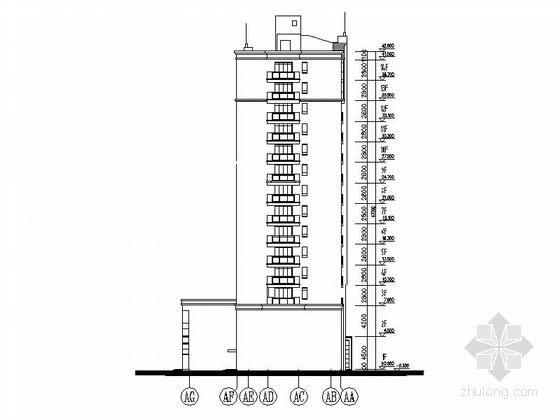 [江苏]某小区住宅楼建筑设计方案图（含效果图）-图7