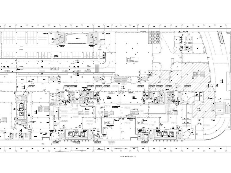 [江苏]地下空间通风及防排烟系统设计施工图-地下一层排烟平面图（B区）.jpg
