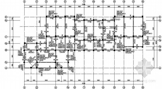 三层综合办公楼平面资料下载-三层框架综合办公楼结构施工图