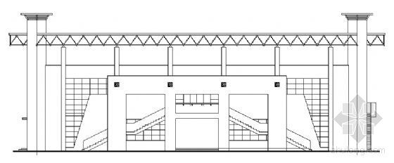 小型建筑设计cad图纸资料下载-某小型室内操场建筑设计施工图