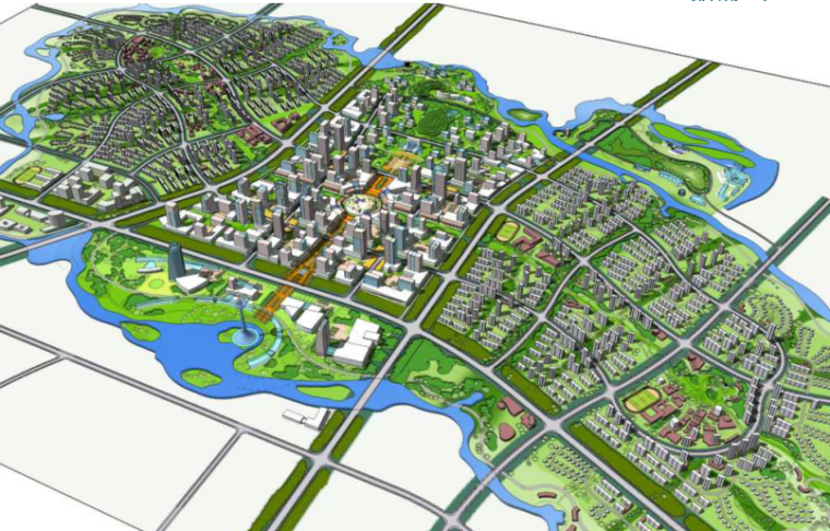 智慧建筑设计方案资料下载-沈阳蒲河生态智慧城概念规划设计方案