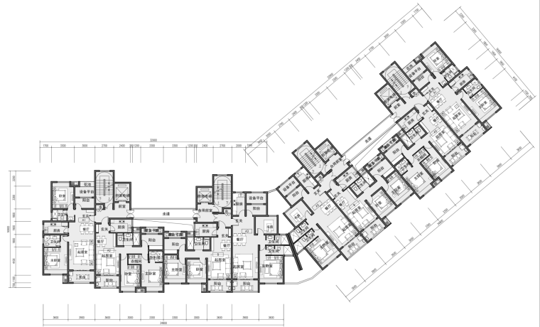 [江苏]盐城居住区地块规划与户型设计方案文本（PPT）-高层户型平面2