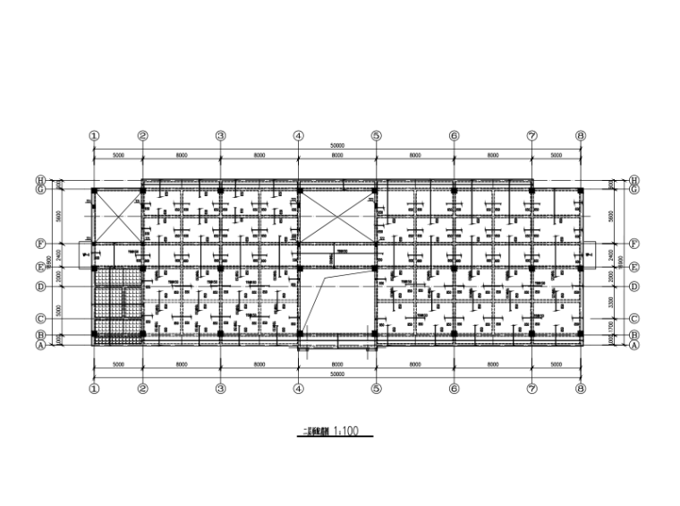 Ⅱ级钢筋混凝土管配筋图资料下载-3层独立+条形基础钢筋混凝土框架结构施工图