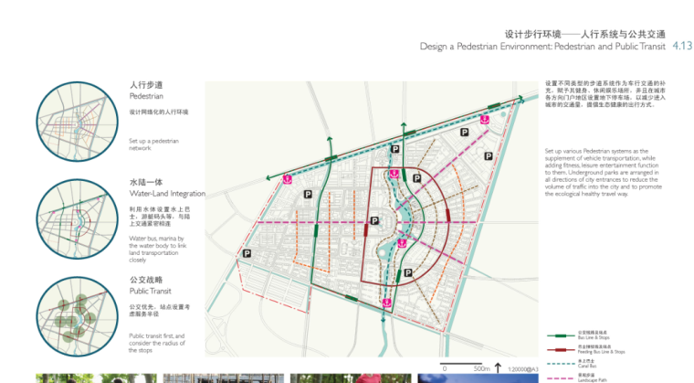 天津南河镇区总体城市规划景观设计（滨水，休闲景观）B-2 步行环境