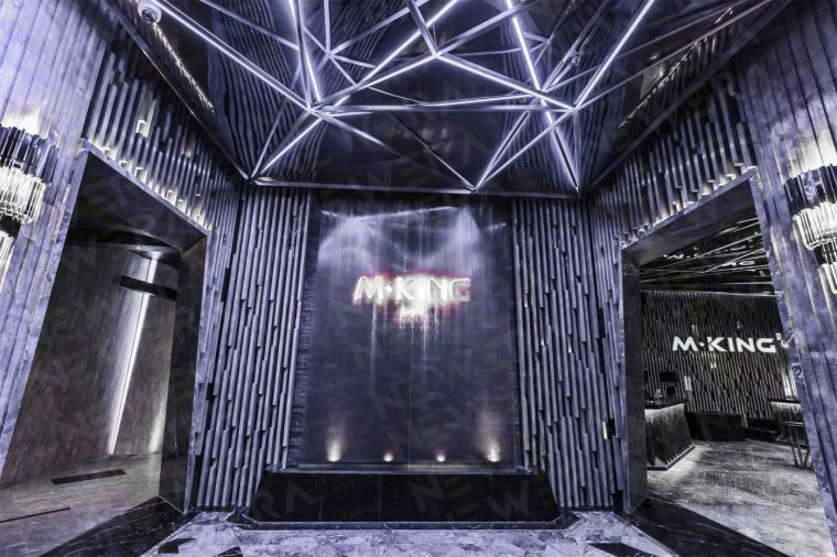 电梯厅3D模型资料下载-新冶组新作 | 酒吧+KTV，全能型城市新娱乐 无锡M-KING KTV概念店
