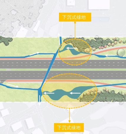 市政道路精美方案设计，管线、景观、生态雨水、自然水处理......_60