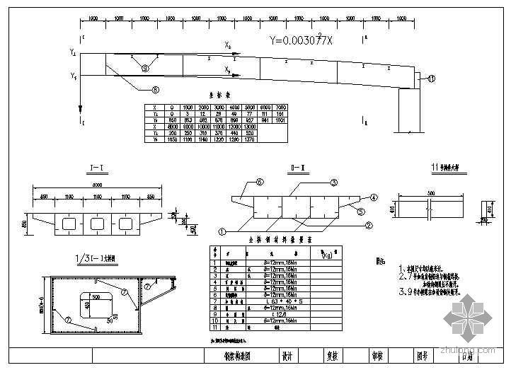 60米钢箱梁桥施工图设计资料下载-某大学人行天桥施工图设计