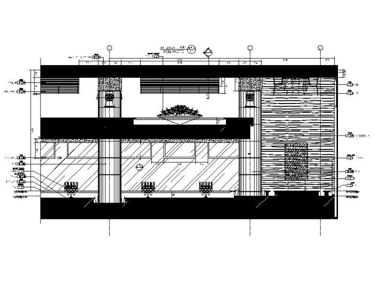 [深圳]豪华尊贵大型酒店公共区室内设计施工图-[深圳]豪华尊贵大型酒店公共区室内设计立面图