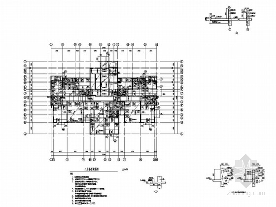 三层钢筋混凝土住宅楼资料下载-[西宁]30层剪力墙结构住宅楼结构施工图(地下三层)