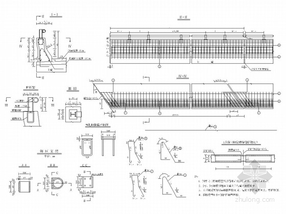 桥梁铁护栏改造资料下载-桥梁工程混凝土护栏通用设计图