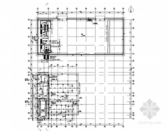 大型锅炉房及干煤棚结构施工图（含建筑图）-首层平面图