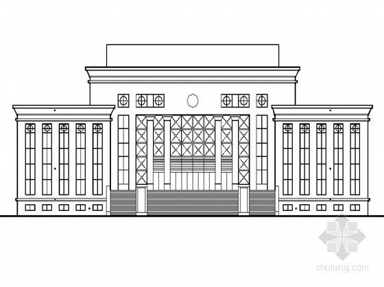 小型科技建筑资料下载-某部队三层科技训练用房建筑施工图