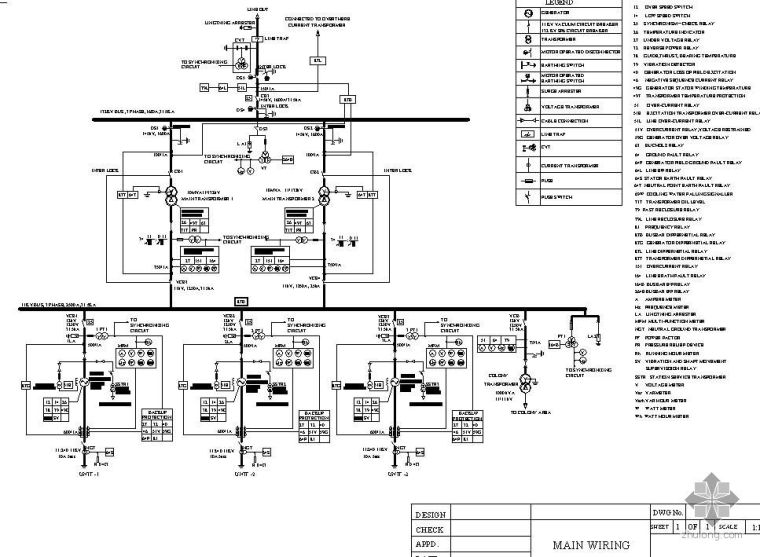 输变电工程图牌标准资料下载-水电站主接线图(IEC标准英文版)